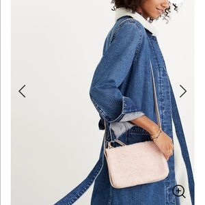 Madewell Simple Crossbody Bag in Shearling